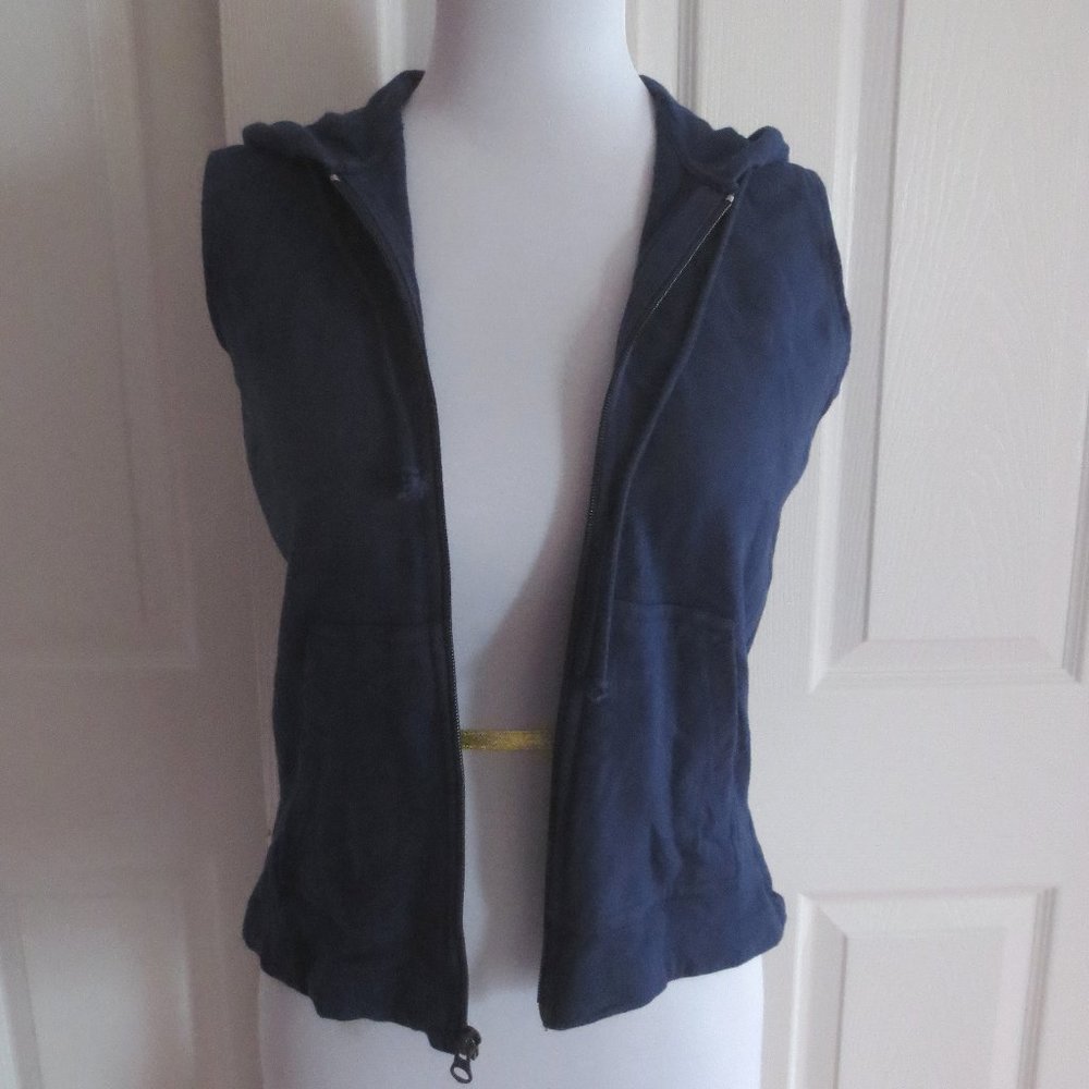 Newton Trading Co Blue Sleeveless Hoodie